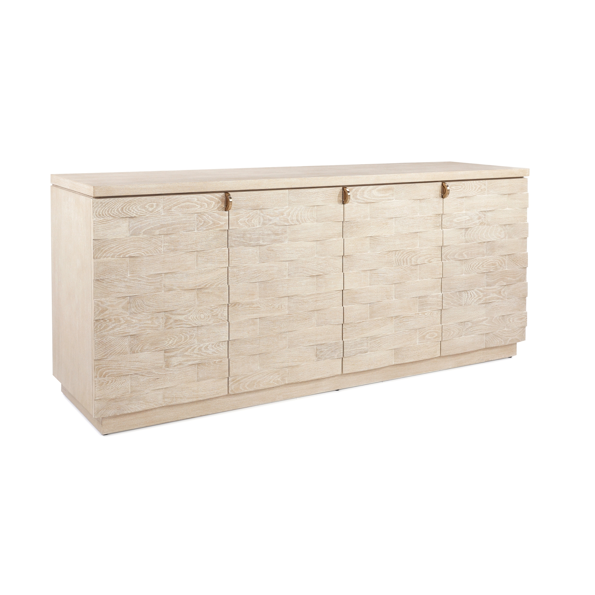 Verity Four-Door Credenza, Limed