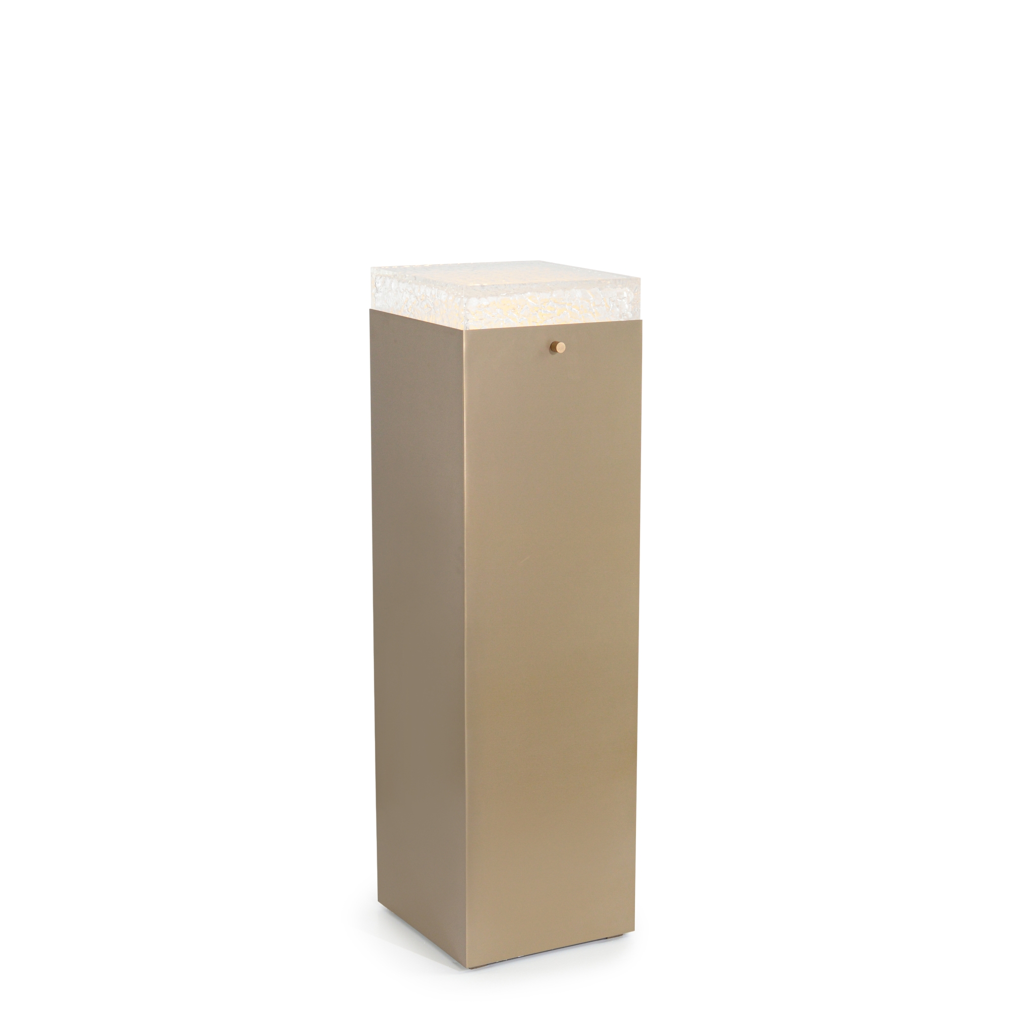 Edda Pedestal III, Antique Brass