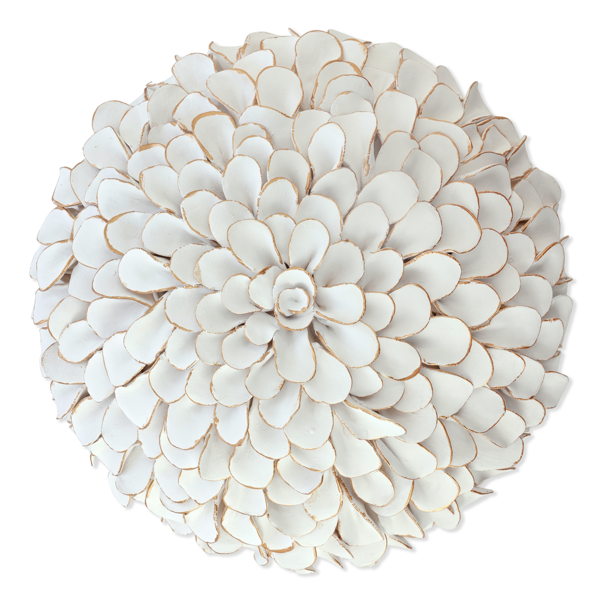 Button Flower Wall Art, White I