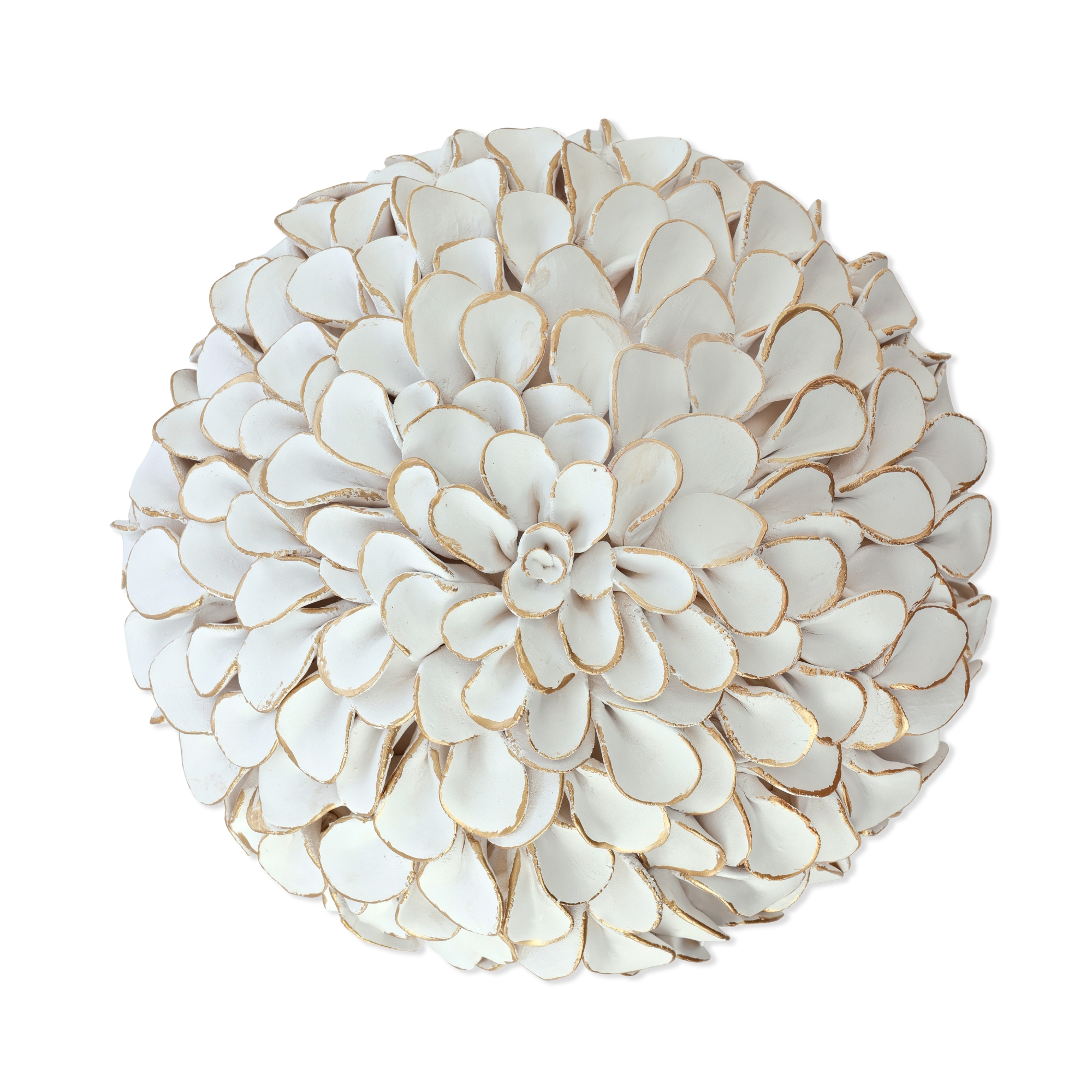 Button Flower Wall Art, White II