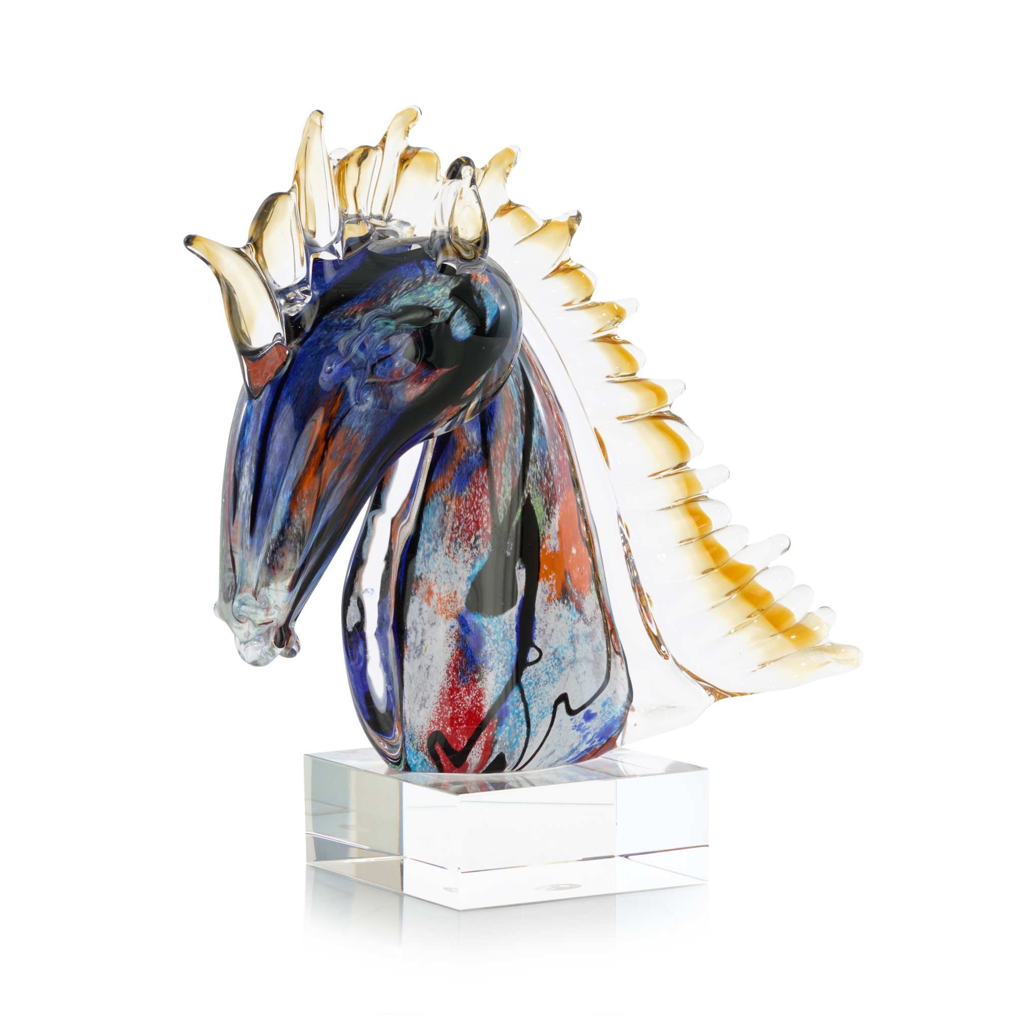 Hippocamp Bust on Crystal