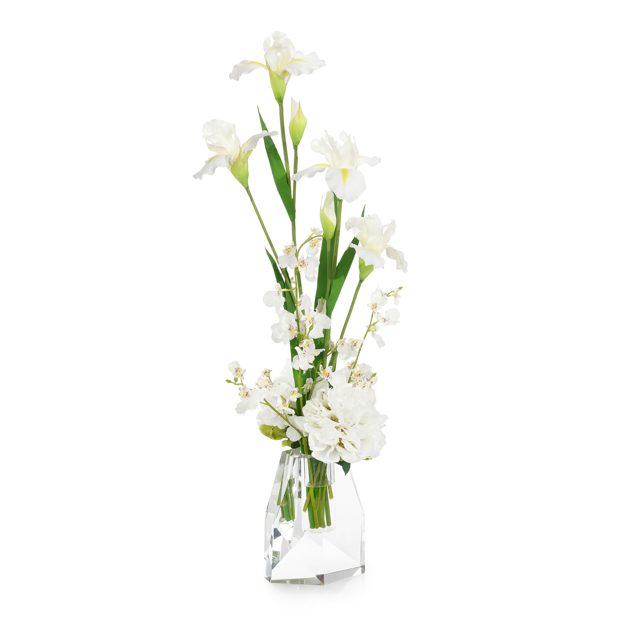 White Iris and Peonies